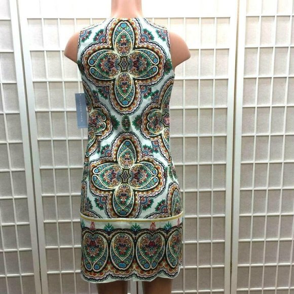 London Times Scoop Neck Shift Dress Size 4 - Picture 2 of 8